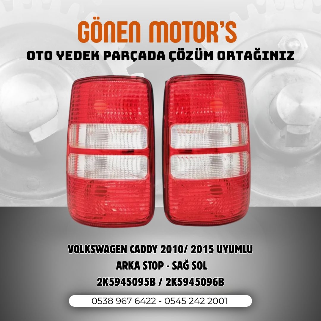 154 - 2K5 945 095 – 2K5 945 096 Volkswagen Caddy Arka Stop Lambası | Sağ – Sol